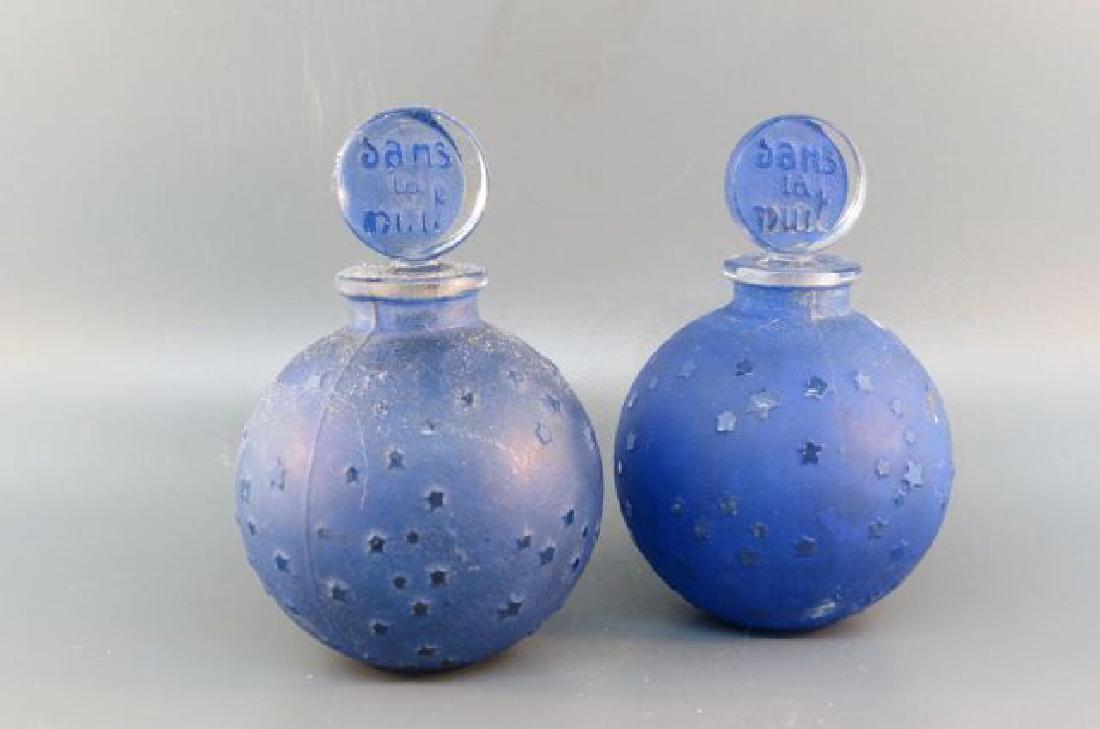 2 Lalique Worth Perfume Bottles "Dan la Nuit", (1 of 3)