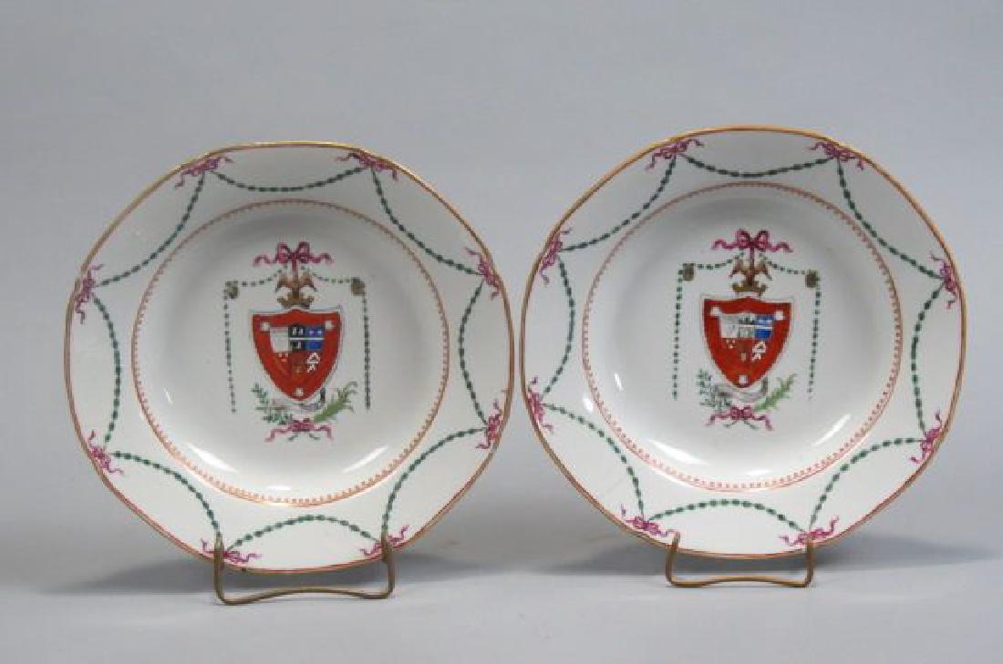Pair of Chinese Export Armorial Bowls, (1 of 5)