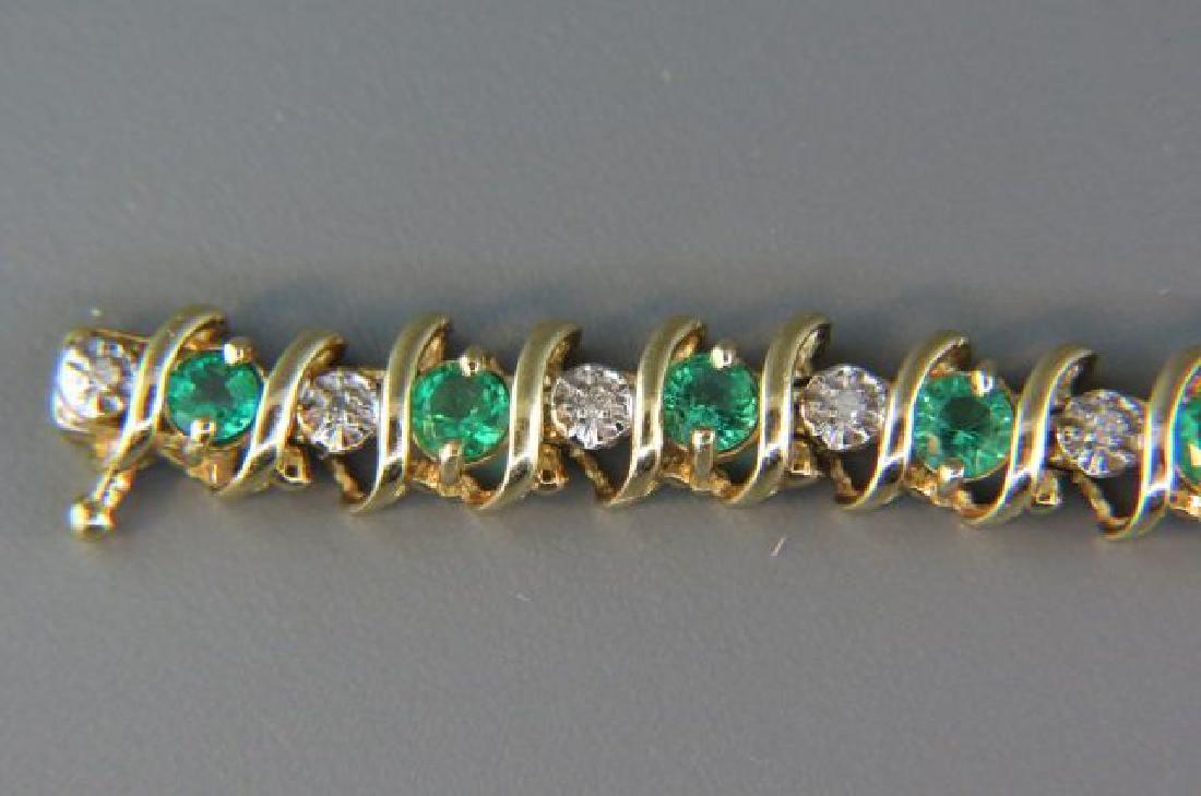 Diamond & Green Spinel Bracelet, (1 of 4)