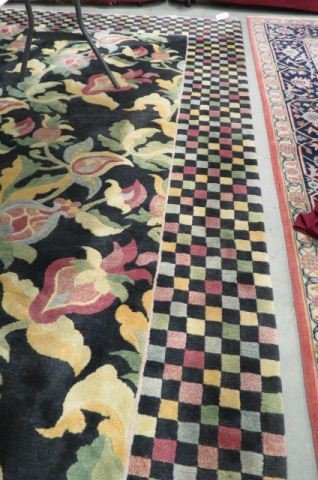 Handmade Sculptured Wool Room Size Rug, (1 of 3)