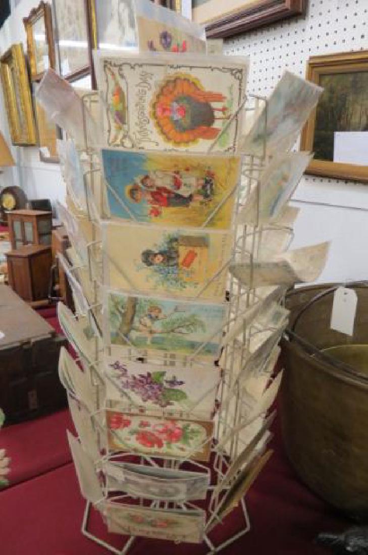 Rack full of Old Postcards, (1 of 3)