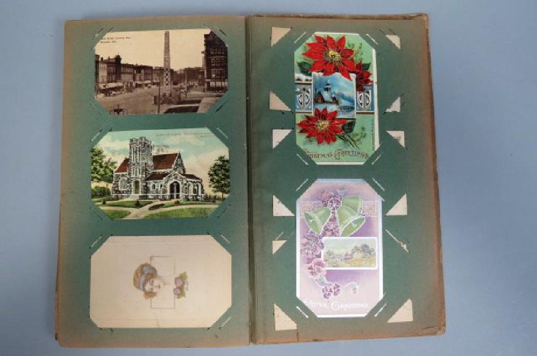 Antique Postcard Album, mostly 1904-1910 era, (1 of 4)