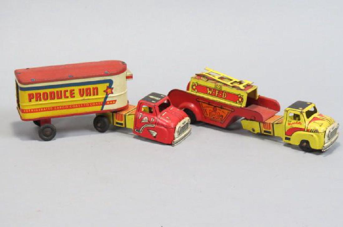 2 Wyandotte Tin Toy Trucks, (1 of 3)