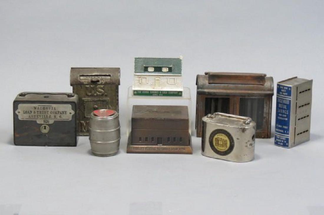 6 Vintage Savings &  Loan Co. Advertising Banks, (1 of 7)