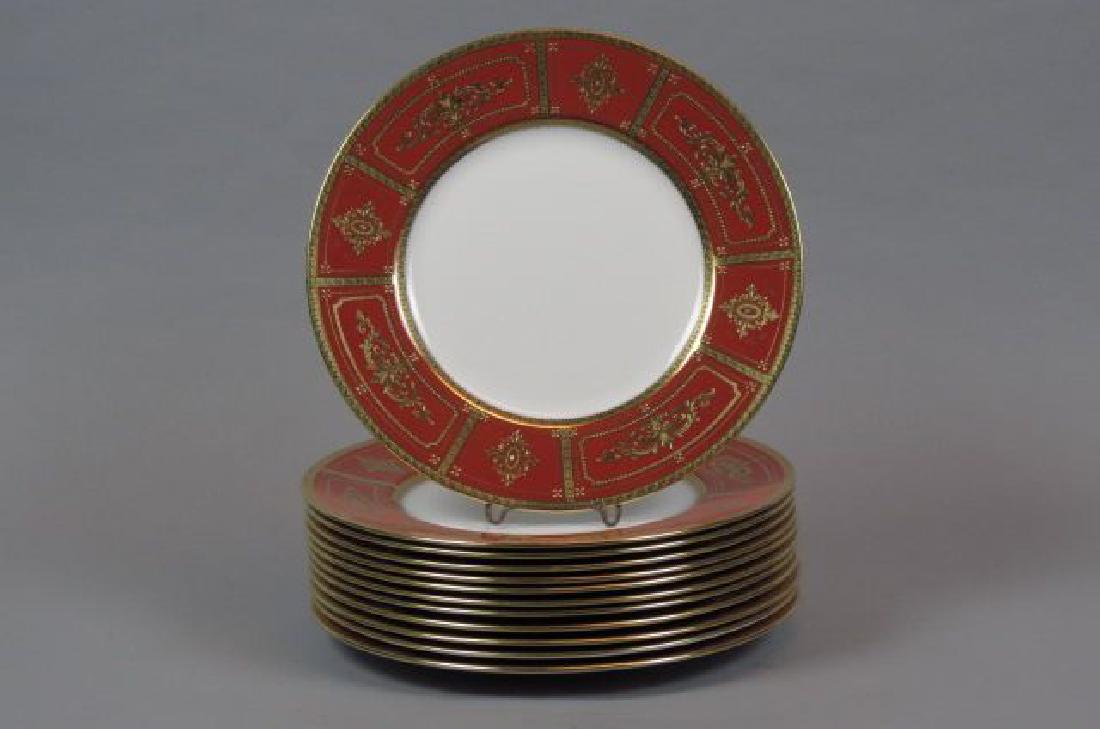 12 Tiffany Minton Porcelain Service Plates, (1 of 5)