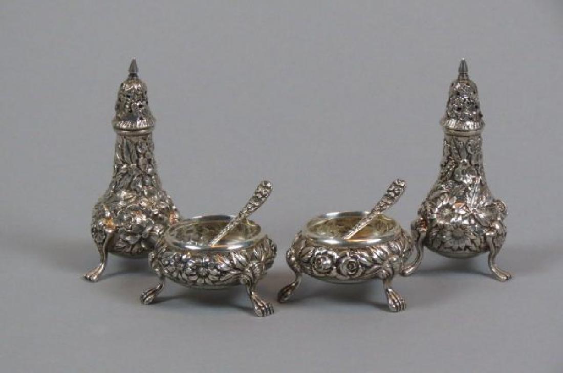 6 pc Schofield Baltimore Rose Sterling Salt/Pepper (1 of 7)