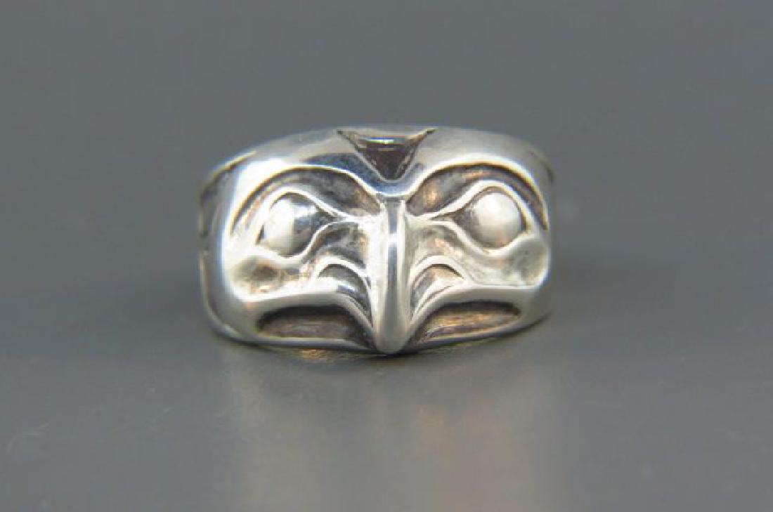 Inuit Man's Sterling Silver Ring, (1 of 4)