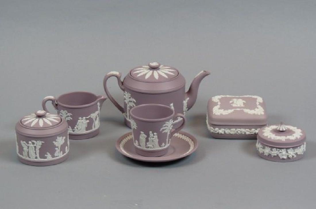 7 pcs. Wedgwood Lilac Jasperware, (1 of 5)