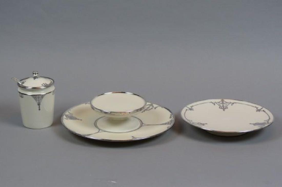 4 pcs. Lenox Porcelain with Silver Overlay, (1 of 5)