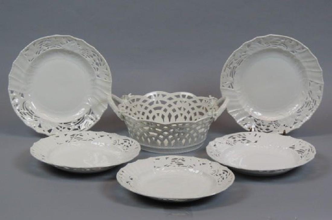 6 pcs. KPM Royal Berlin Reticulated Porcelain; (1 of 5)