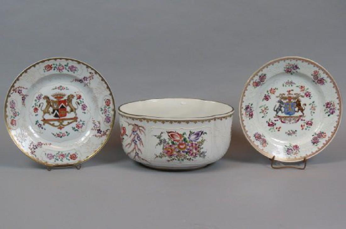 3 pcs. Samson French Armorial Porcelain, (1 of 7)
