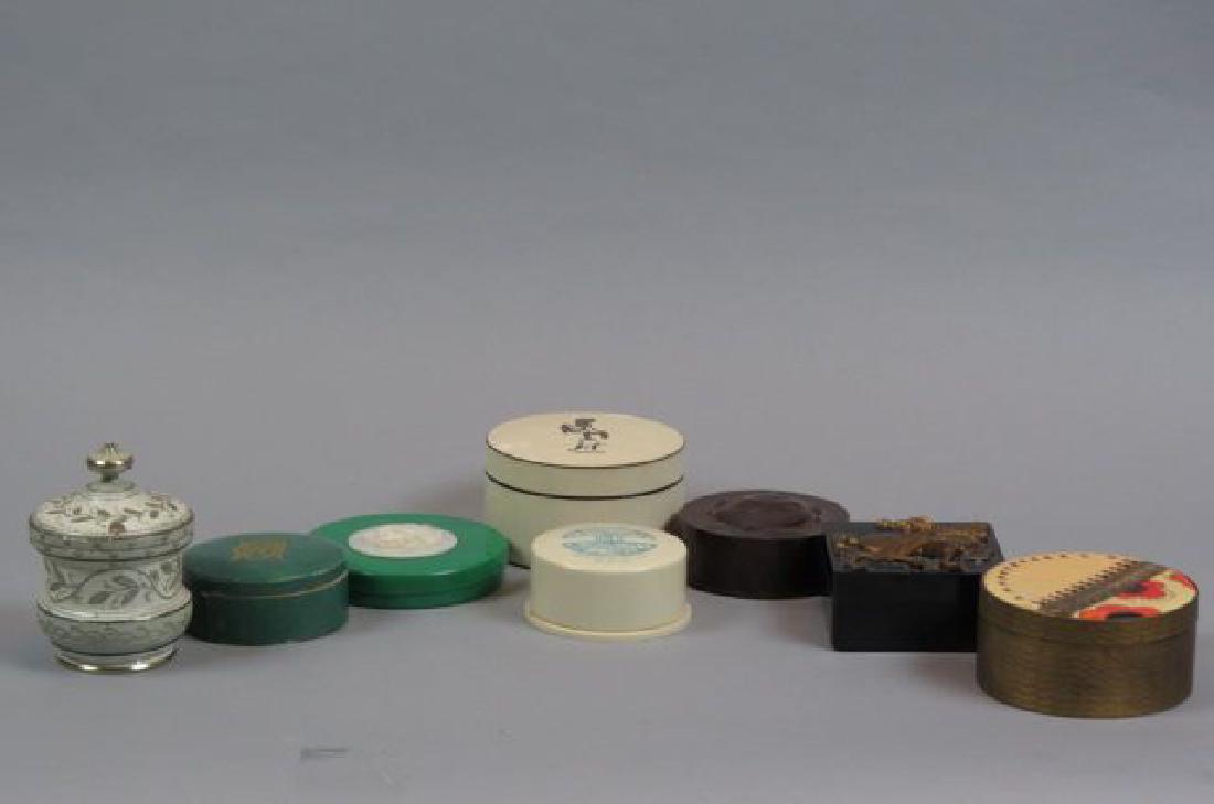 8 Vintage Powder Boxes, (1 of 5)
