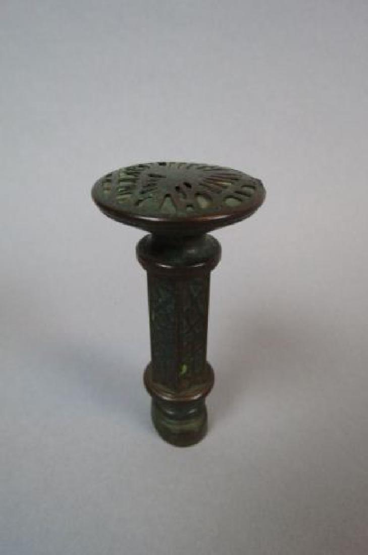 Rare Tiffany Studios "Pine Needle" Bronze Seal, (1 of 5)