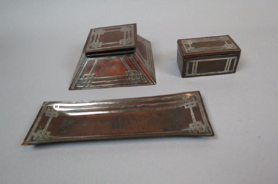 Arts Crafts Sterling Copper Desk Set Mar 24 2018 Richard