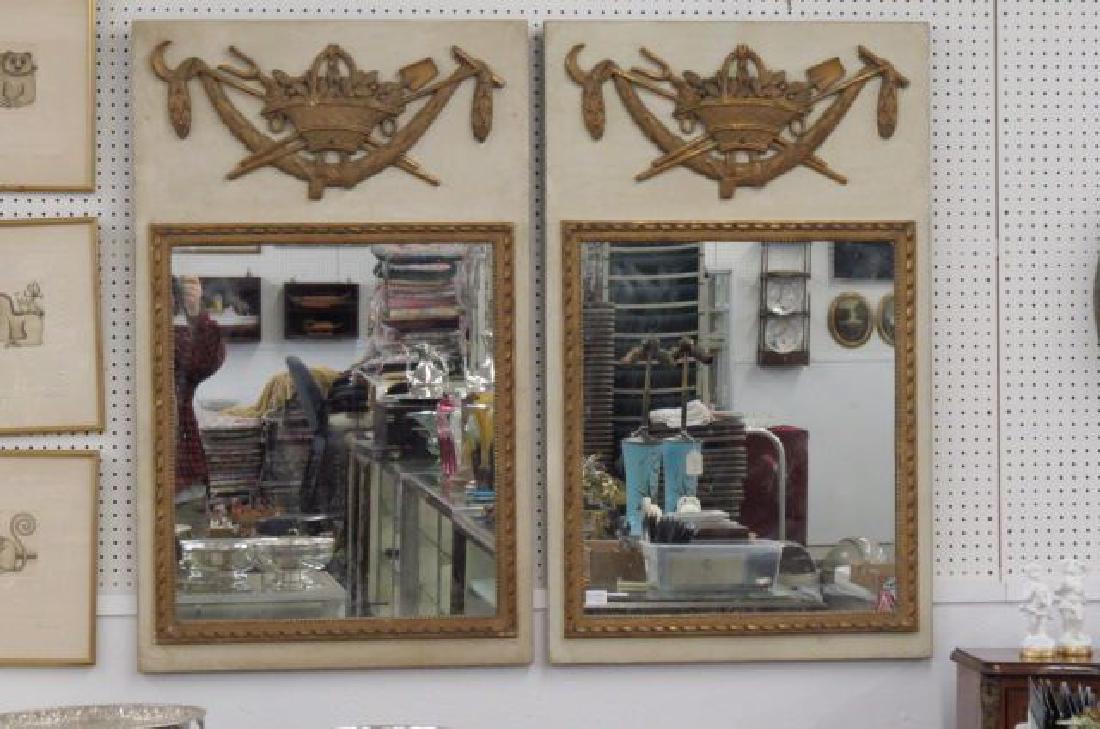 Pair of French Trumeau Mirrors, (1 of 3)