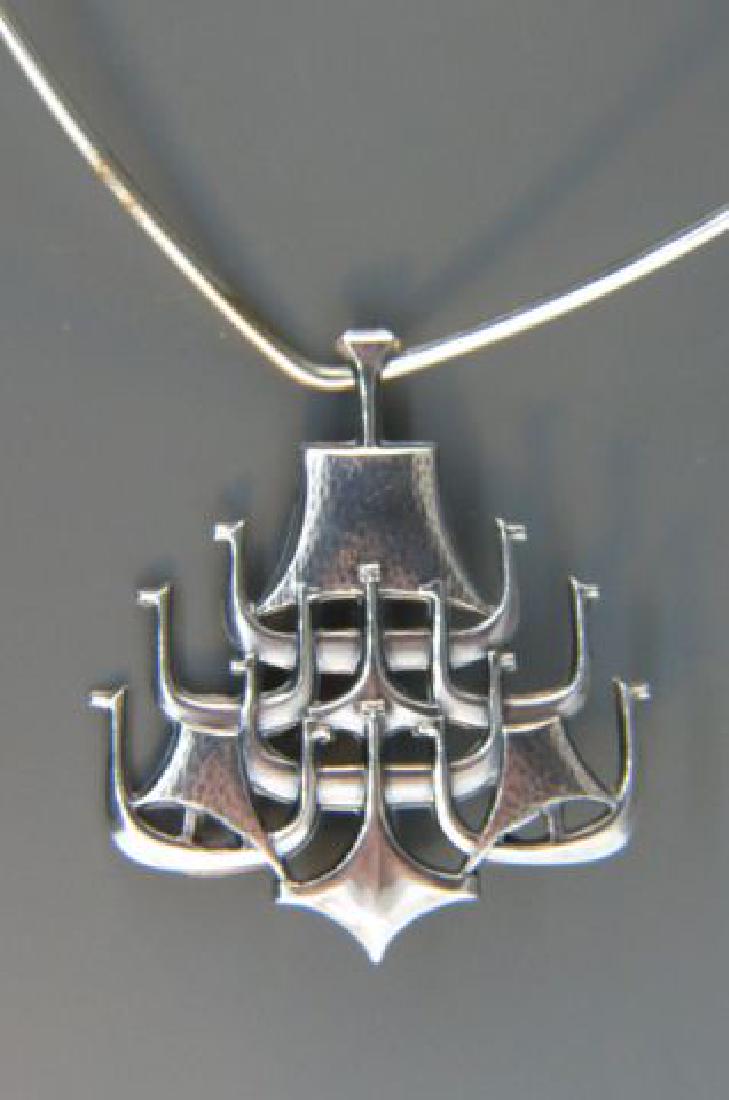 David Andersen Norway Sterling Necklace, (1 of 4)