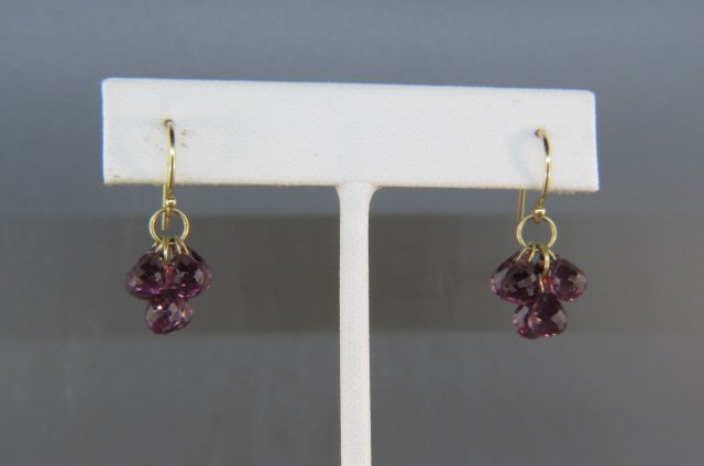 Tiffany 18K Gold Tourmaline Briolette Earrings, (1 of 3)