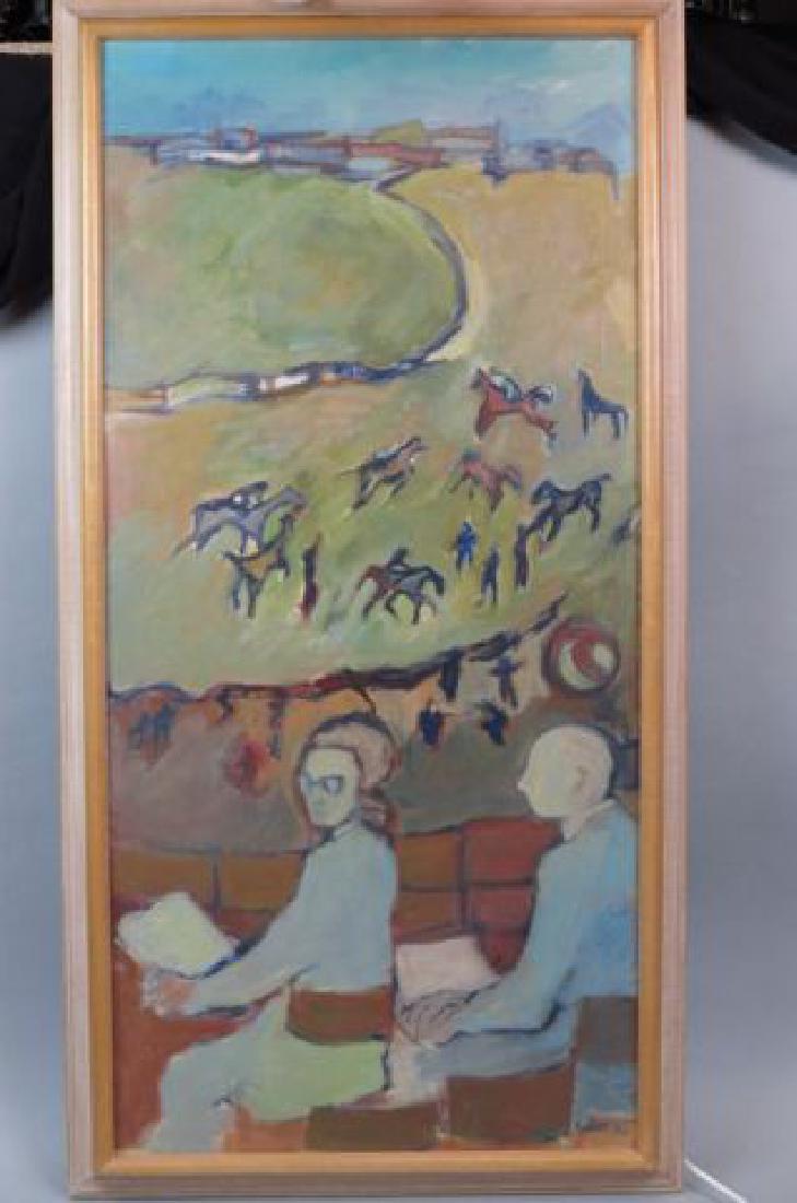 Phyllis Seltzer, oil, "At the Races" (1 of 7)
