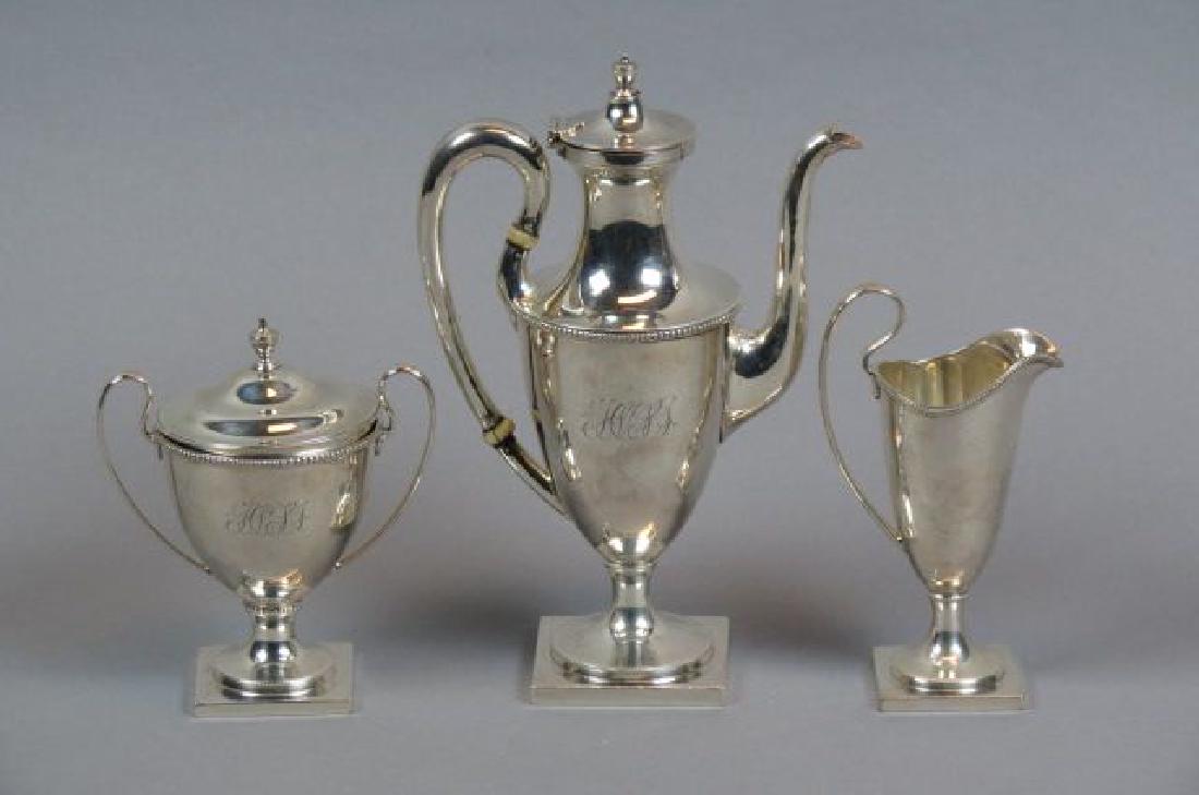 3 pc. Kirk Sterling Demitasse Set, (1 of 4)