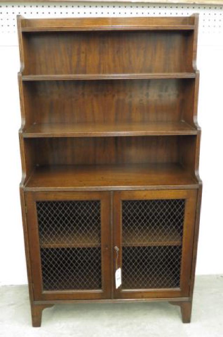 English Mahogany Bookcase, (1 of 3)