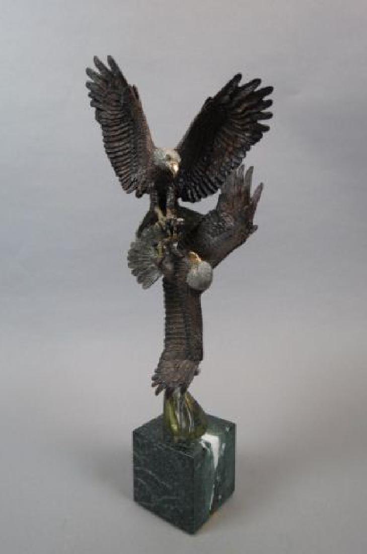 Kitty Cantrell Bronze of Eagles in Flight, (1 of 4)