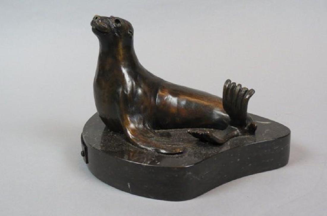 Carl Wagner Bronze of a Seal "Slick", (1 of 6)