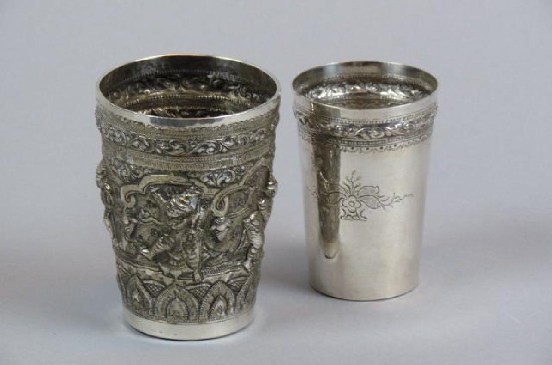 2 Silver Mugs from Burma, (1 of 3)