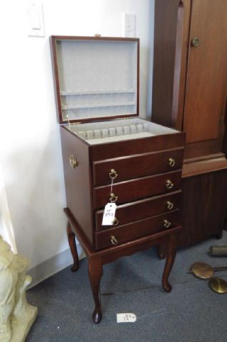 Silverware Chest on Stand, (1 of 2)