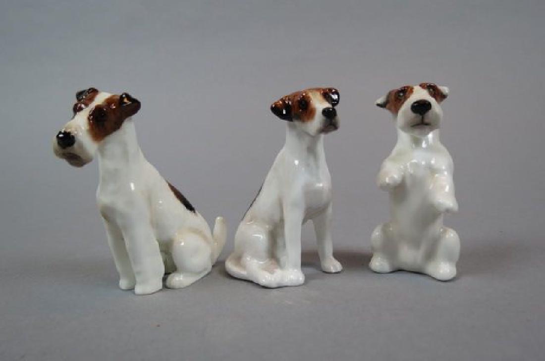 3 Royal Doulton Dog Figurines of Fox Terriers (1 of 3)