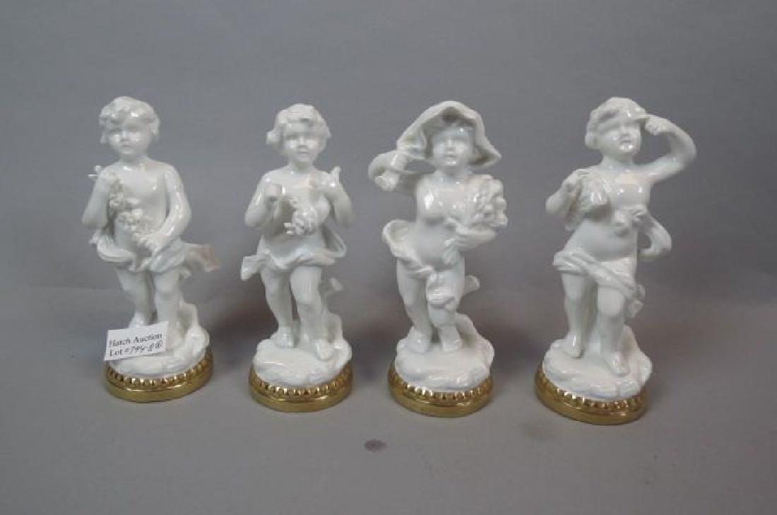 Set of 4 Porcelain Figurines "Four Seasons",