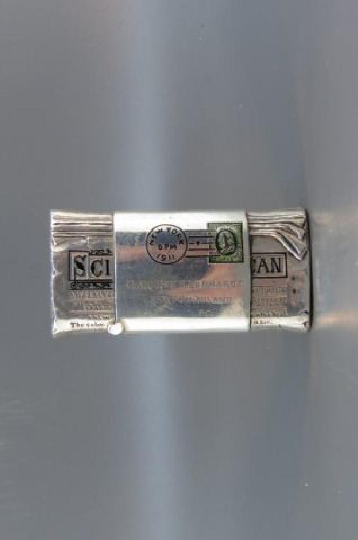 1911 Figural Sterling Match Safe of Newspaper, (1 of 4)