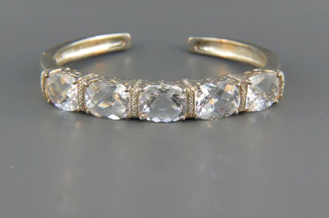 Quartz & Sterling Silver Bracelet, (1 of 4)