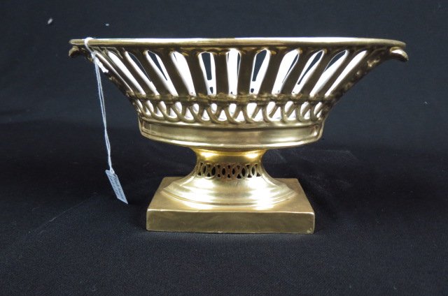 Sevres Porcelain Gilt & Reticulated Basket, (1 of 5)