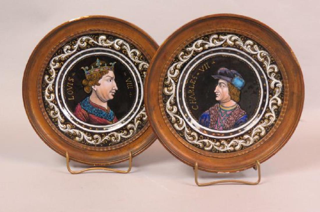 Pair of Early French Enamel Plaques, (1 of 4)