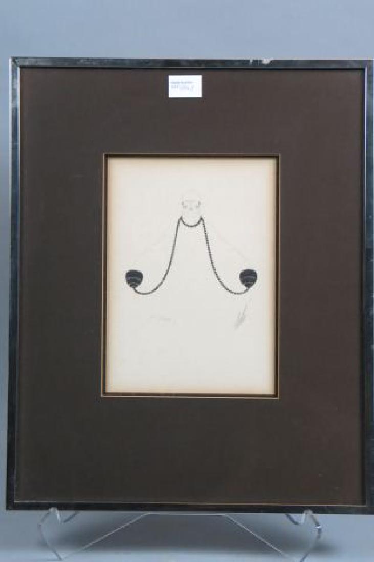 Erte Lithograph of a Deco Lady, (1 of 5)