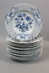 12 Meissen "Blue Onion" Porcelain Dessert Plates,