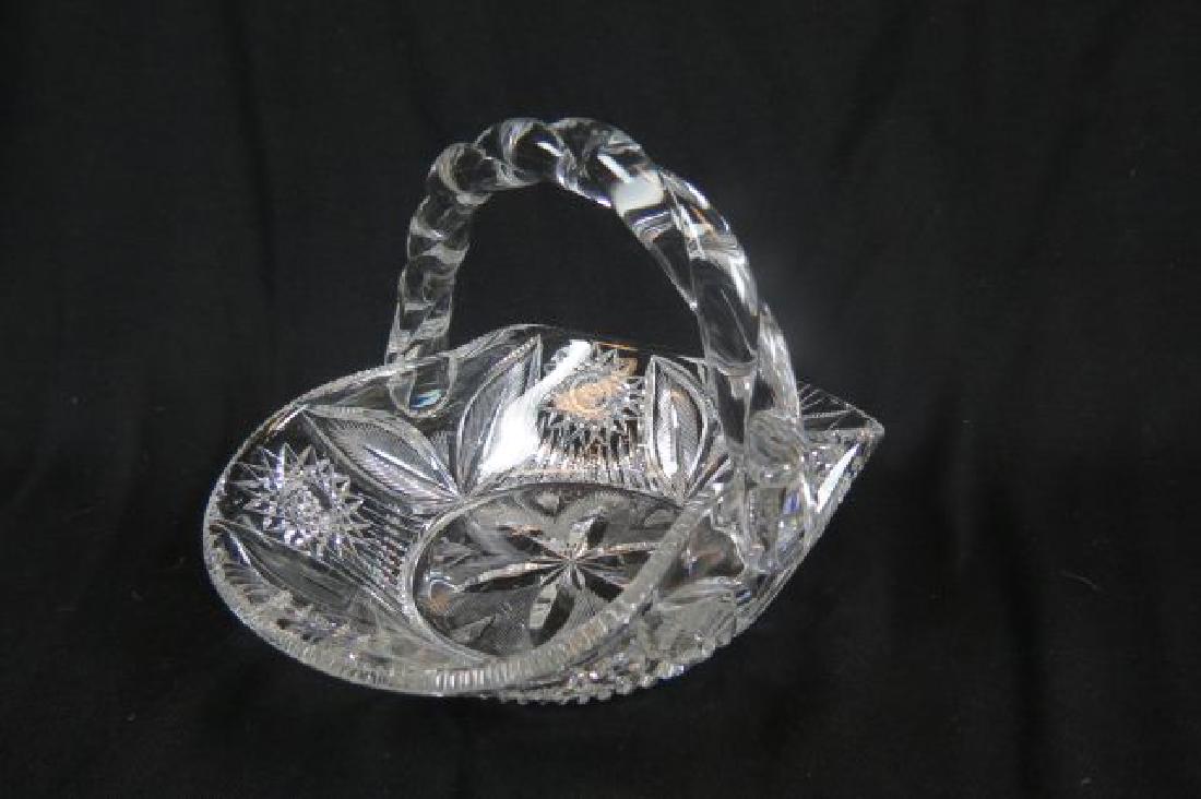 Tuthill Cut Glass Basket, (1 of 4)