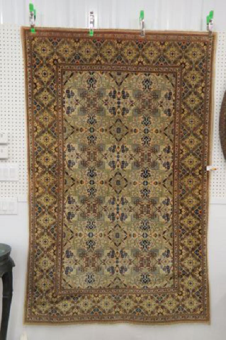 Silk Tabriz Persian Handmade Rug, (1 of 9)