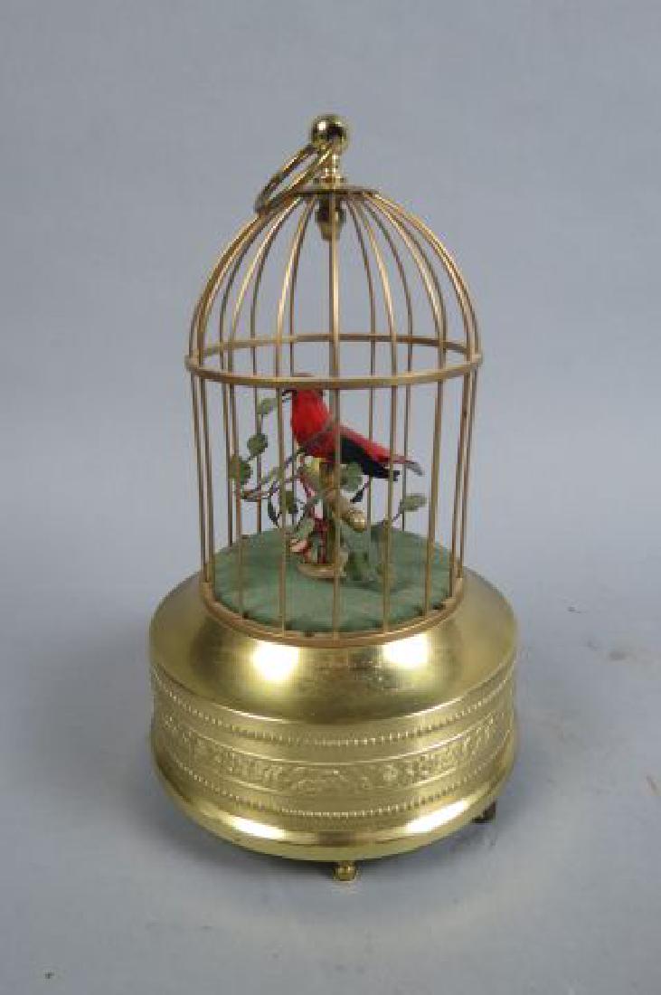 Singing Bird in Cage Automaton Music Box, (1 of 2)
