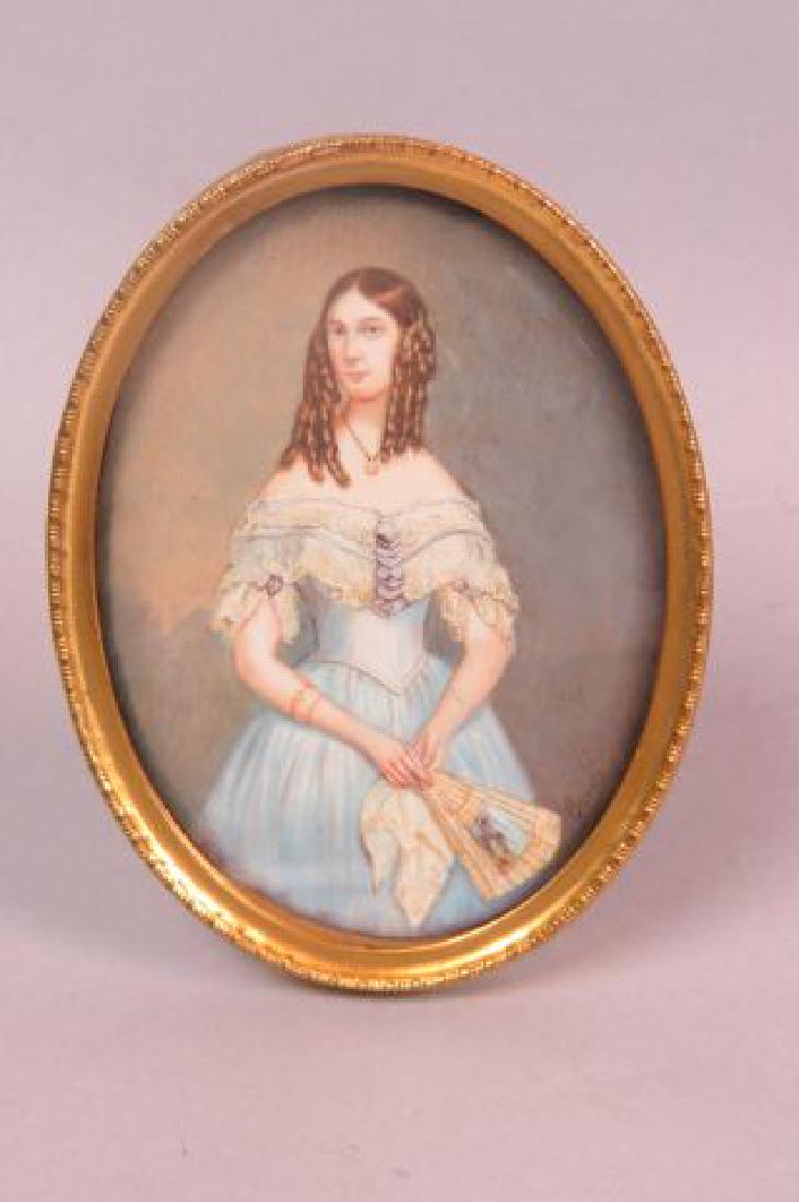 Miniature Painting of Young Lady, (1 of 5)