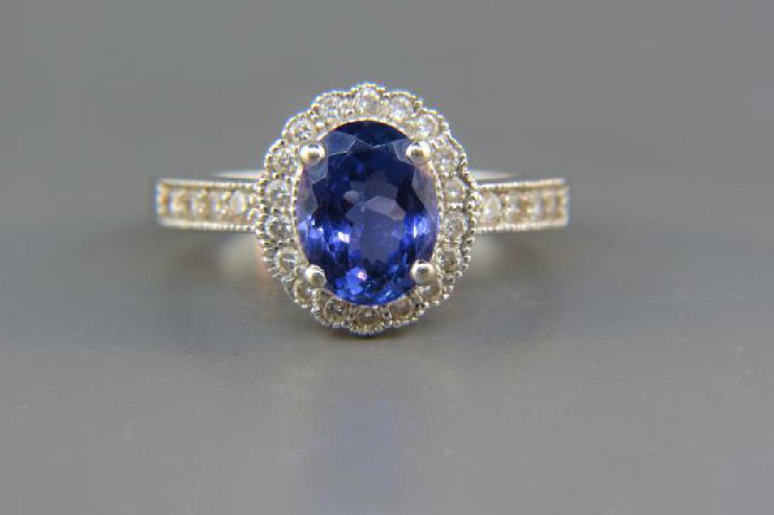 Tanzanite & Diamond Ring, (1 of 5)