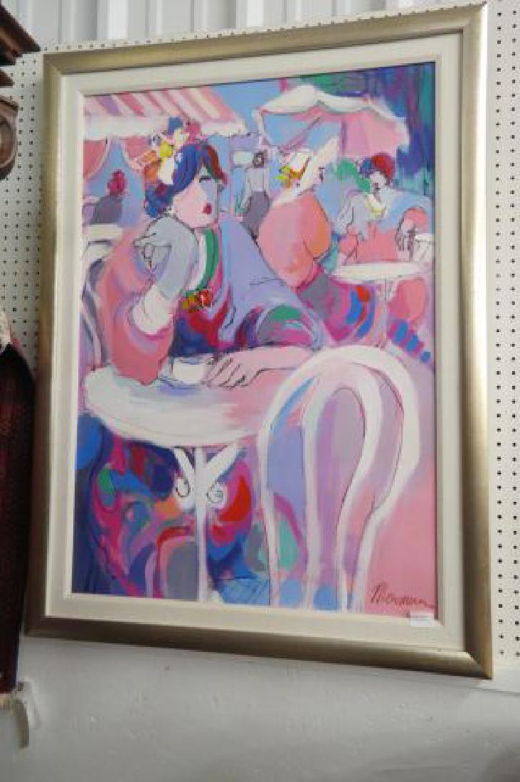Norman Oil Painting of Ladies in a Cafe, (1 of 4)
