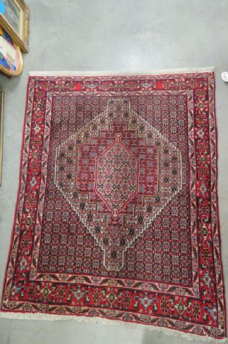 Silk Zanjan Persian Handmade Rug, (1 of 5)