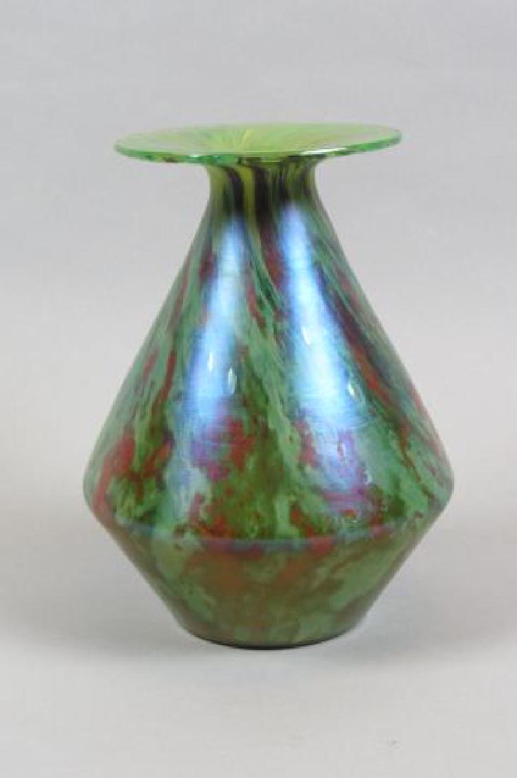Loetz Type Art Glass Vase, (1 of 3)