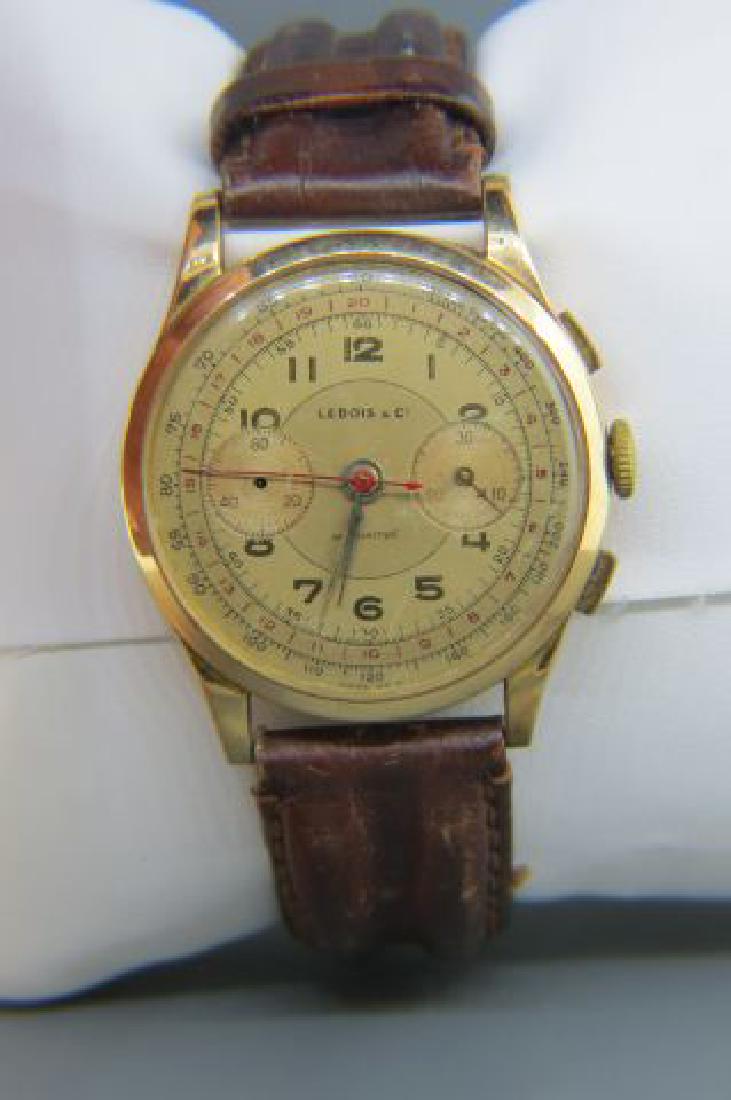 Lebois 18K Man's Chronograph Wristwatch, (1 of 6)