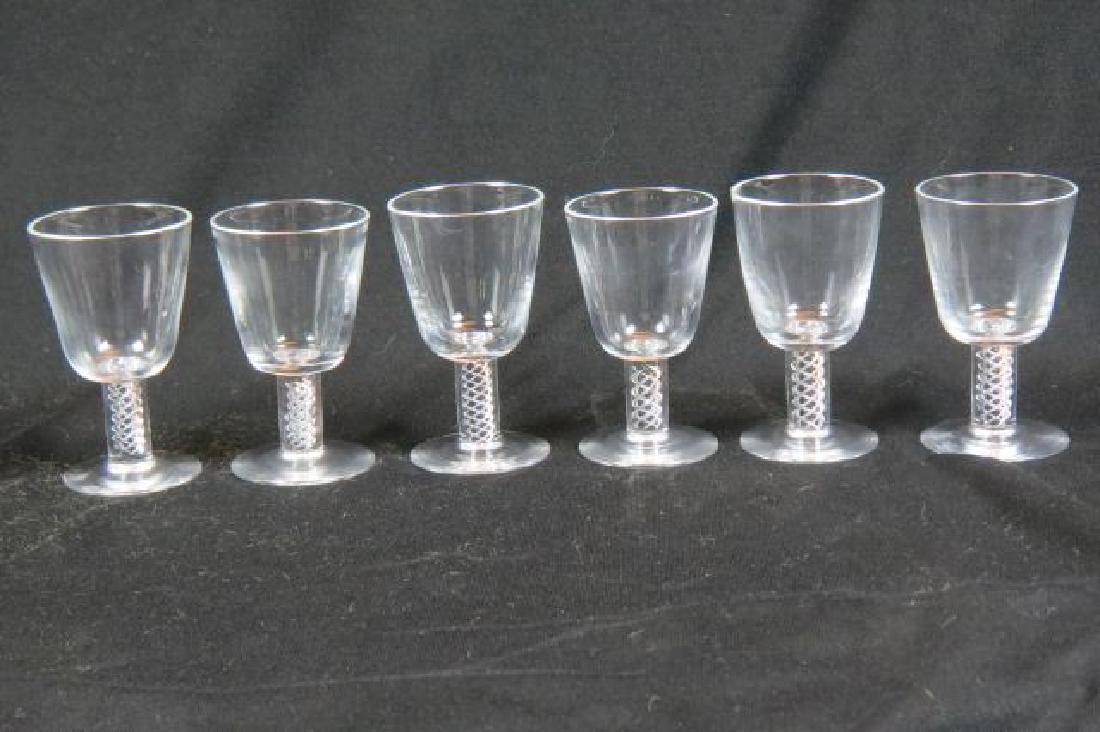 Set of 6 Steuben Crystal Wines, (1 of 6)
