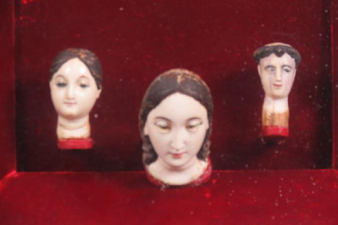 Carved Marble Heads, (1 of 3)