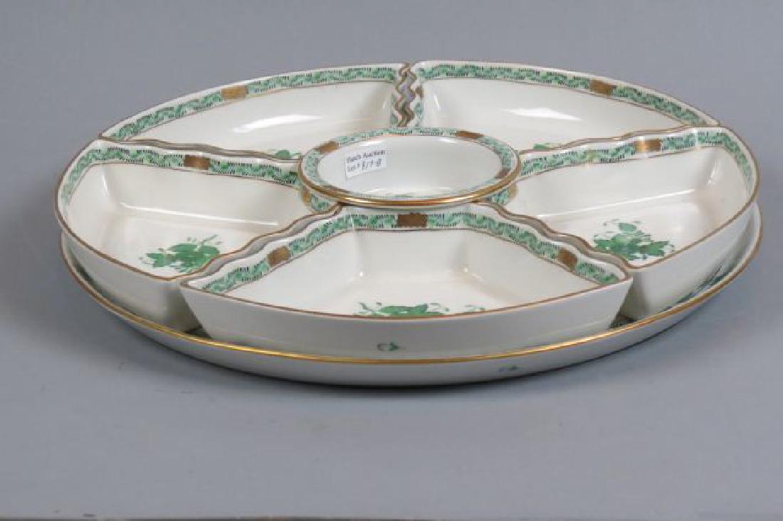 Herend "Chinese Bouquet" 7 pc. Hor d'oeuvres Set, (1 of 4)