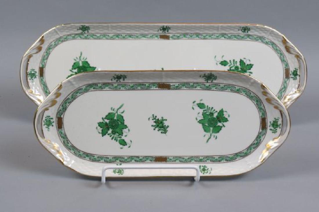 2 Herend "Chinese Bouquet" Rectangular Trays, (1 of 4)