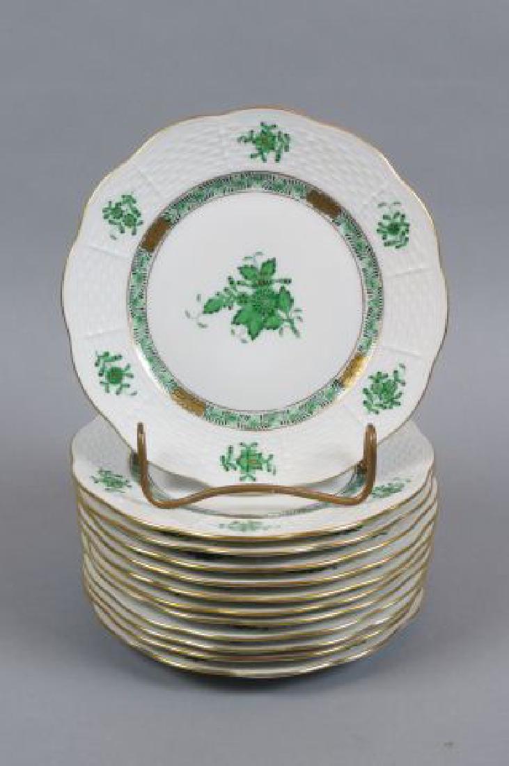 12 Herend "Chinese Bouquet" Bread & Butter Plates, (1 of 3)
